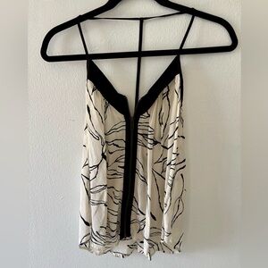 Black and White Spaghetti Strap Top